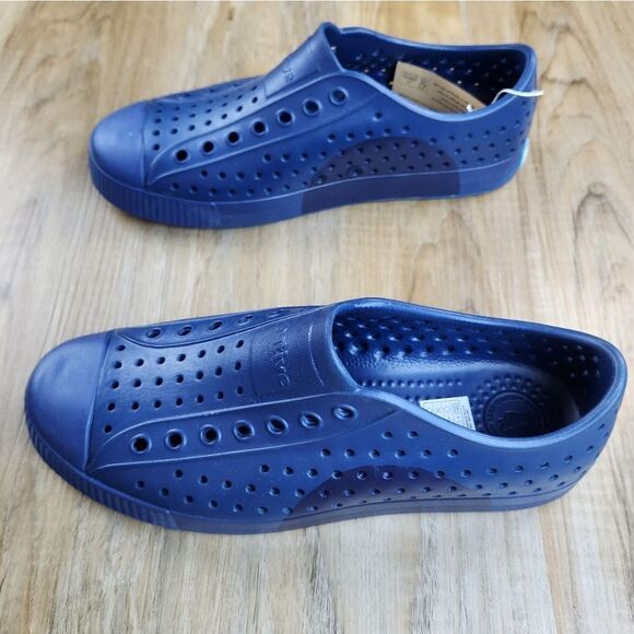🔥NWT Native Blue Unisex Jefferson Block Sneakers Women's Size 9 - Picture 5 of 9